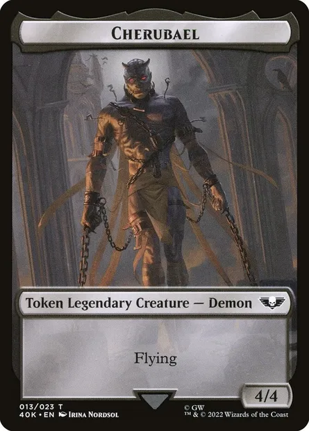 Cherubael, carte Magic T40K 13 — extension Warhammer 40,000 Tokens
