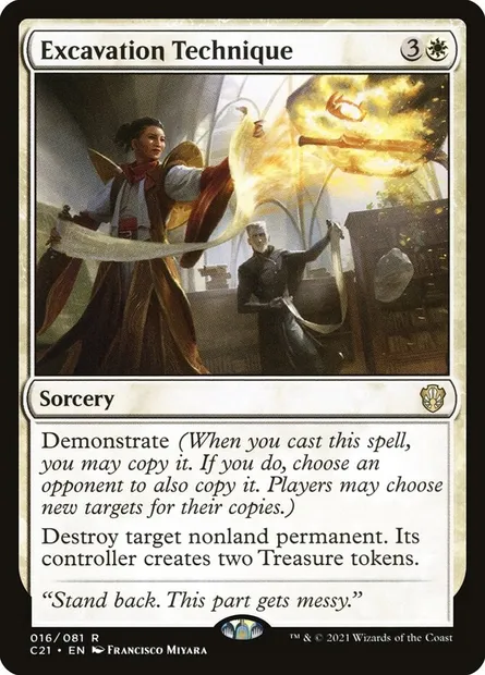 Excavation Technique, Magic card C21 16 — Commander 2021 set