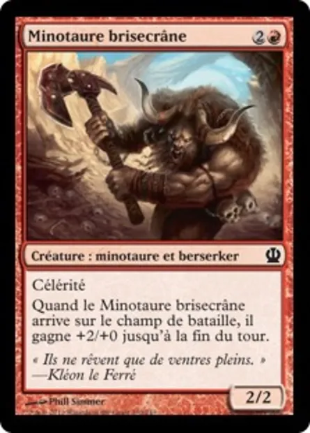 Minotaure brisecrâne, carte Magic THS 130 — extension Theros