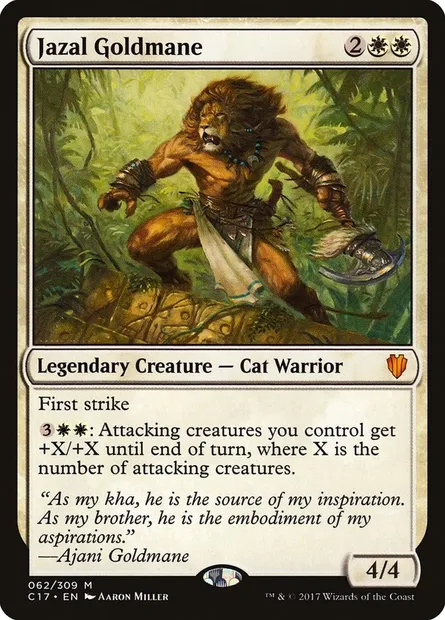 Jazal Goldmane, Magic card C17 62 — Commander 2017 set