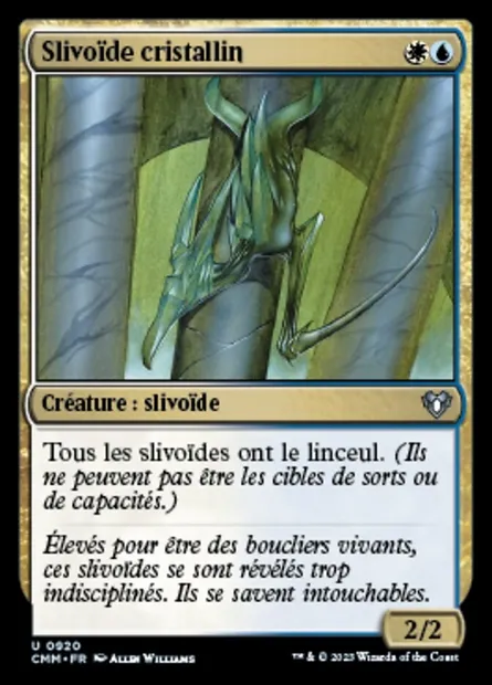 Slivoïde cristallin, carte Magic CMM 920 — extension Commander Masters