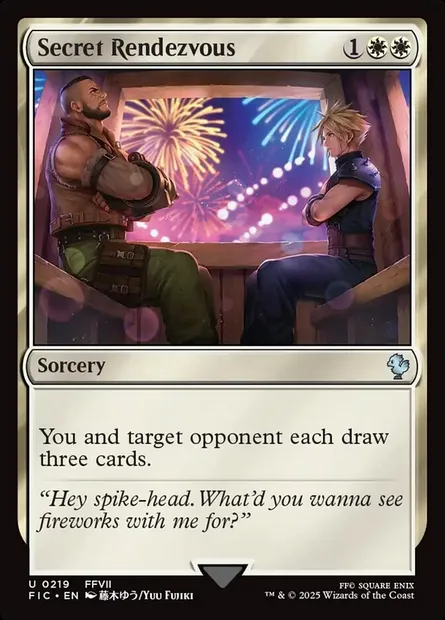 Secret Rendezvous, Magic card FIC 219 — Final Fantasy Commander set