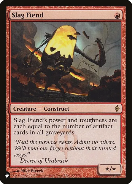 Slag Fiend, Magic card PLST NPH-95 — The List set