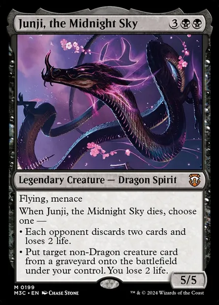 Junji, the Midnight Sky, Magic card M3C 199 — Modern Horizons 3 Commander set