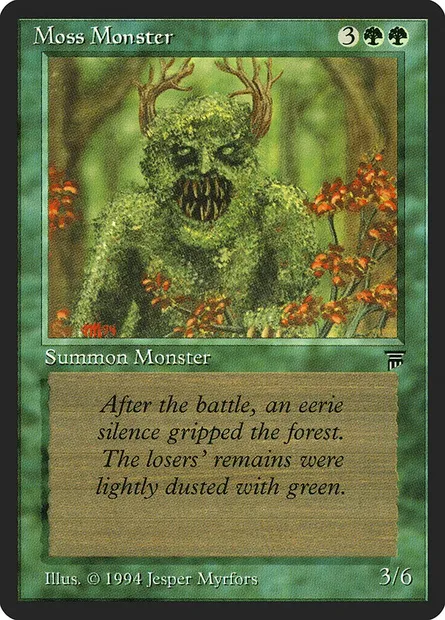 Moss Monster, Magic card LEG 195 — Legends set