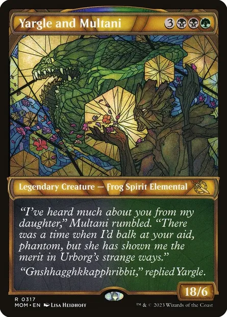 Yargle and Multani, Magic card MOM 317 — March of the Machine set
