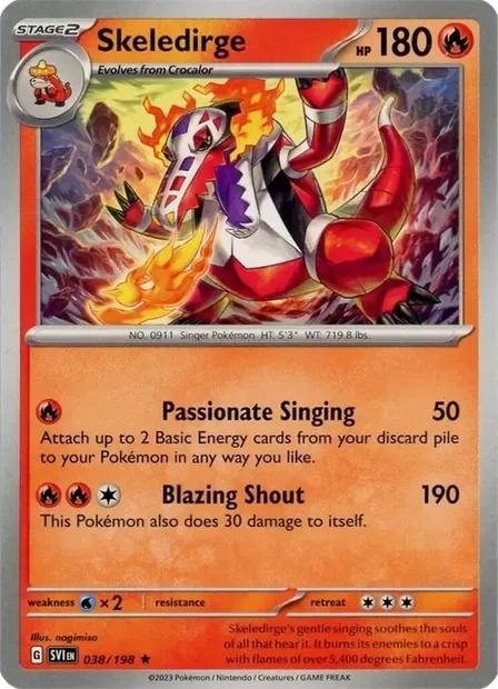 Flâmigator, carte Pokémon TDX 038-6 — extension Theme Deck & Blisters Exclusives