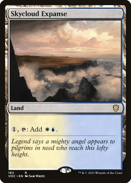Skycloud Expanse, Magic card VOC 182 — Crimson Vow Commander set