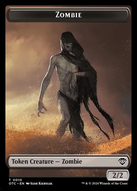 Zombie, Magic card TOTC 10 — Outlaws of Thunder Junction Commander Tokens set