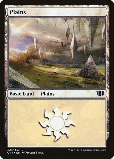 Plains, Magic card C14 321 — Commander 2014 set