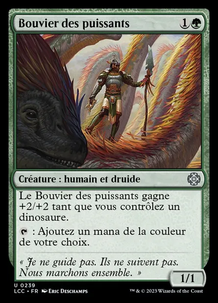 Bouvier des puissants, carte Magic LCC 239 — extension The Lost Caverns of Ixalan Commander