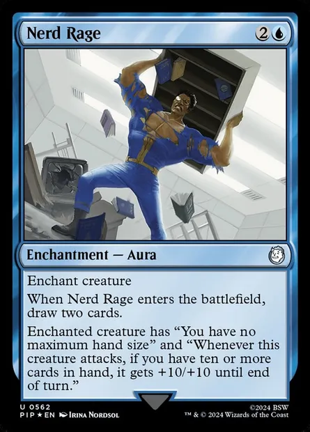 Nerd Rage, Magic card PIP 562 — Fallout set