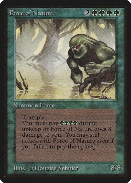 Force de la Nature, carte Magic LEB 195 — extension Limited Edition Beta