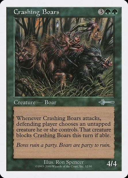 Crashing Boars, Magic card BTD 52 — Beatdown Box Set set