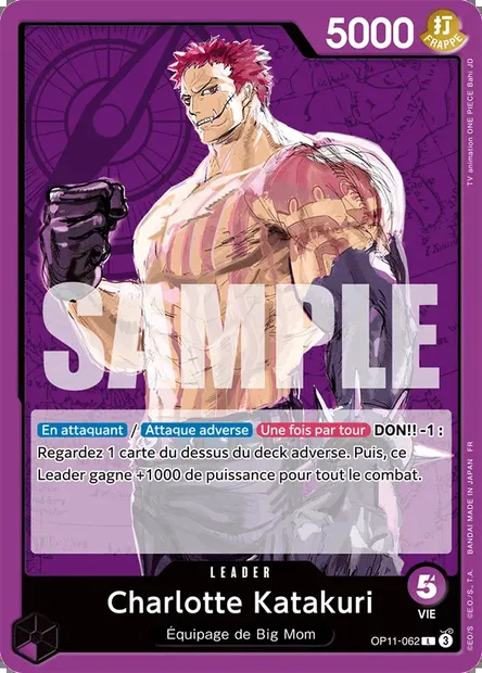 Charlotte Katakuri, carte One Piece OP11-062 — extension DES POINGS VIFS COMME L'ÉCLAIR