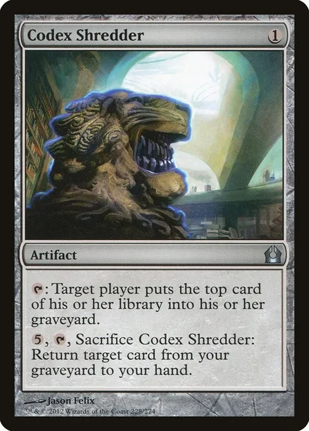 Codex Shredder, Magic card RTR 228 — Return to Ravnica set