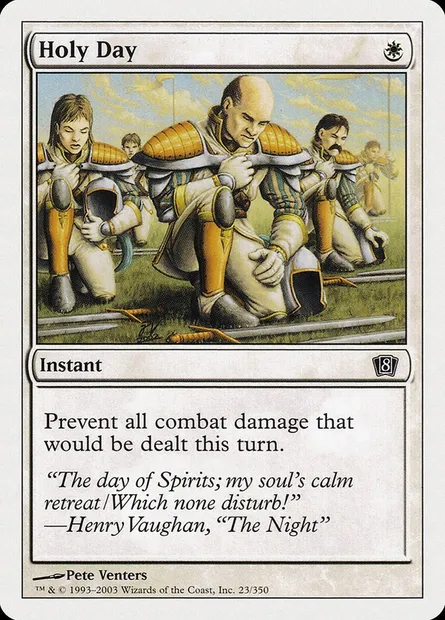 Holy Day, Magic card 8ED 23 — Eighth Edition set