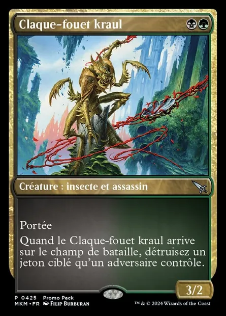 Claque-fouet kraul, carte Magic MKM 425 — extension Murders at Karlov Manor