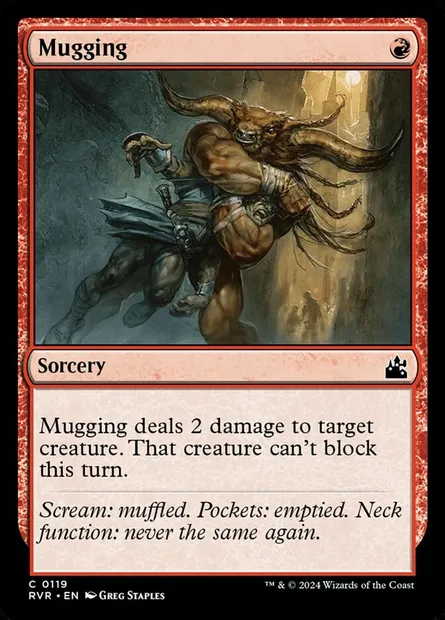 Mugging, Magic card RVR 119 — Ravnica Remastered set