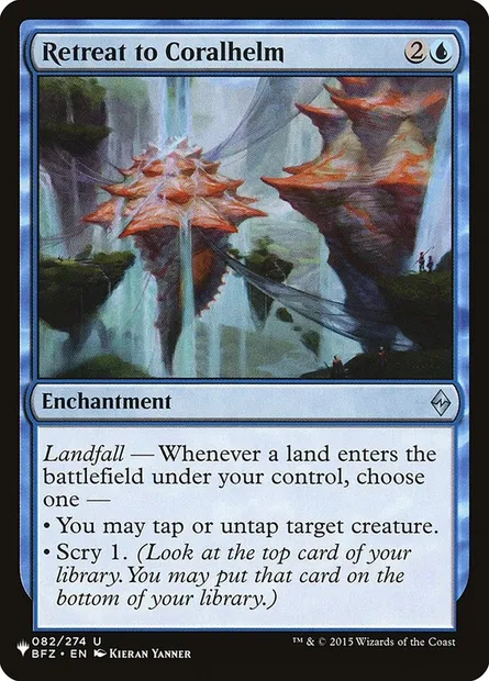 Repli vers Casque de corail, carte Magic PLST BFZ-82 — extension The List