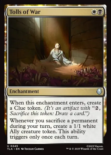 Tolls of War, Magic card TLA 245 — Avatar: The Last Airbender set