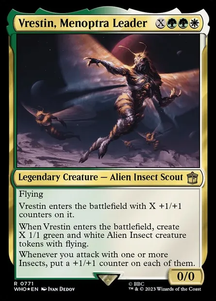 Vrestin, Menoptra Leader, Magic card WHO 771 — Doctor Who set