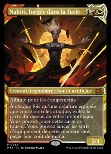 Nahiri, forgée dans la furie, carte Magic MAT 86 — extension L'invasion des machines : le jour d'après