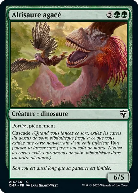 Altisaure agacé, carte Magic CMR 216 — extension Commander Legends