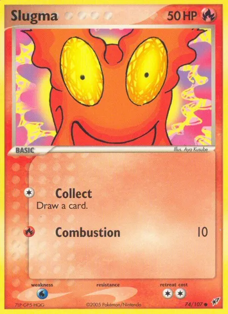 Slugma, Pokémon card DX 74 — Deoxys set