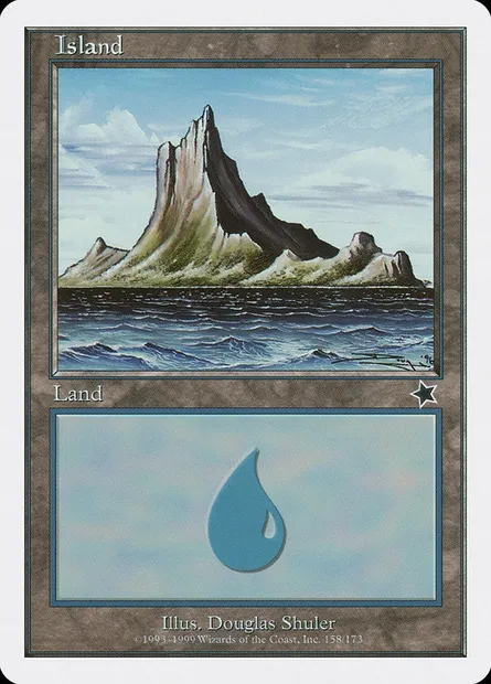 Island, Magic card S99 158 — Starter 1999 set