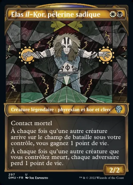 Elas il-Kor, pèlerine sadique, carte Magic DMU 297 — extension Dominaria Uni