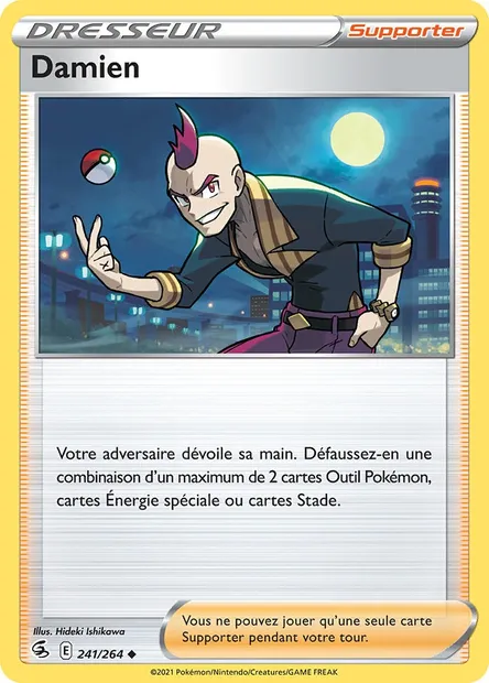 Damien, carte Pokémon FST 241 — extension Poing de Fusion