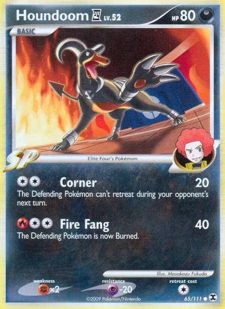 Houndoom E4, Pokémon card RR 65 — Rising Rivals set
