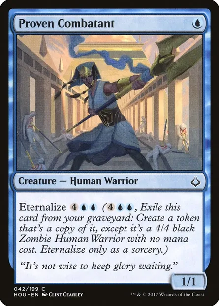 Proven Combatant, Magic card HOU 42 — Hour of Devastation set