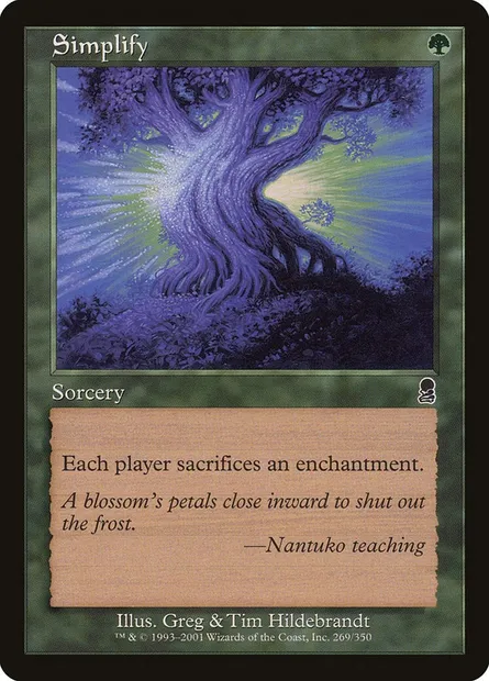 Simplify, Magic card ODY 269 — Odyssey set