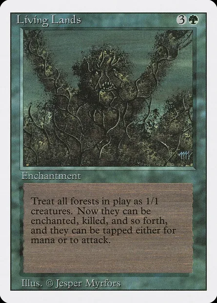 Terres vivantes, carte Magic 3ED 210 — extension Revised Edition