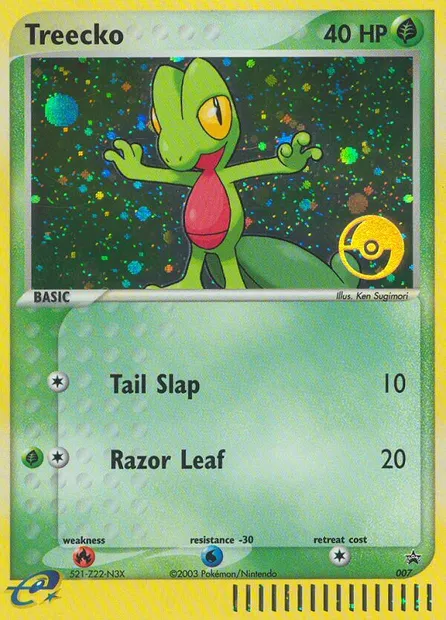 Treecko, Pokémon card PR-NP 7 — Nintendo Black Star Promos set