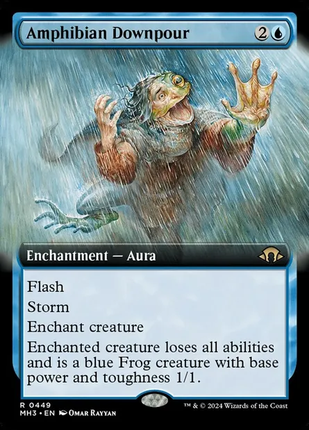 Amphibian Downpour, Magic card MH3 449 — Modern Horizons 3 set