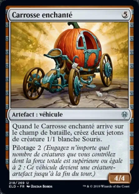 Carrosse enchanté, carte Magic ELD 218 — extension Throne of Eldraine