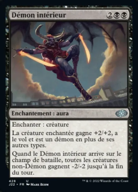 Démon intérieur, carte Magic J22 428 — extension Jumpstart 2022