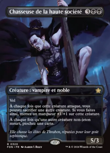 Chasseuse de la haute société, carte Magic FDN 320 — extension Foundations
