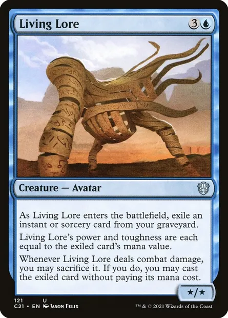 Living Lore, Magic card C21 121 — Commander 2021 set