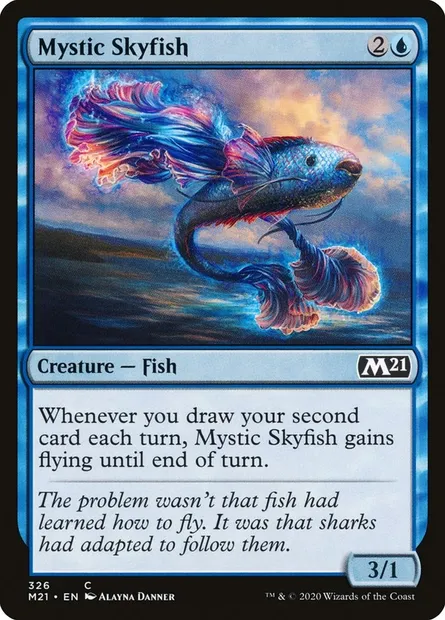 Mystic Skyfish, Magic card M21 326 — Core Set 2021 set