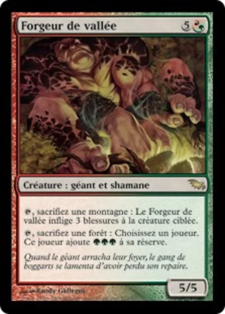 Forgeur de vallée, carte Magic SHM 221 — extension Sombrelande