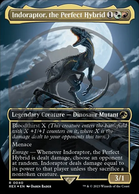 Indoraptor, the Perfect Hybrid, Magic card REX 40 — Jurassic World Collection set
