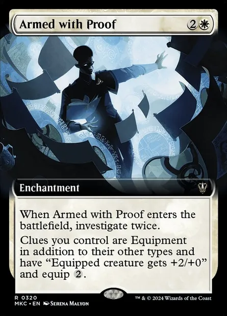 Armed with Proof, Magic card MKC 320 — Murders at Karlov Manor Commander set