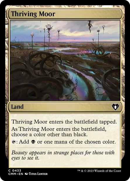 Lande prospère, carte Magic CMM 433 — extension Commander Masters