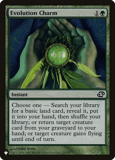 Charme d'évolution, carte Magic PLST PLC-127 — extension The List