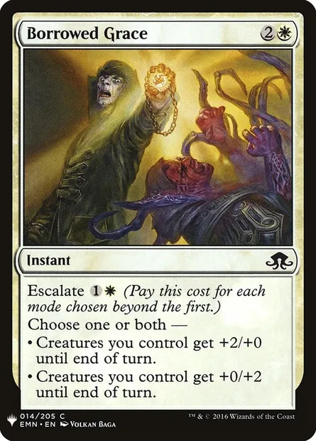 Grâce empruntée, carte Magic PLST EMN-14 — extension The List