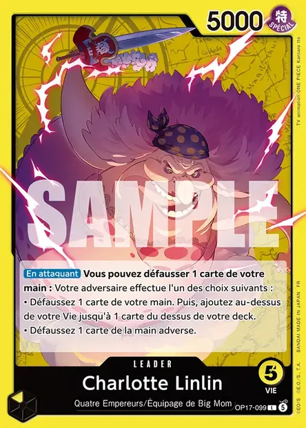 Charlotte Linlin, carte One Piece OP17-099 — extension LES GUERRIERS LES PLUS PUISSANTS AU MONDE